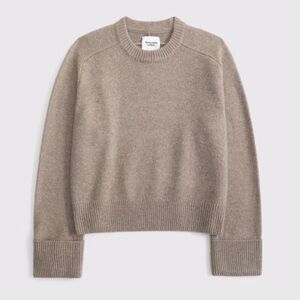 The A&F Madeline Crew Sweater in Light Brown. XS. Excellent condition!